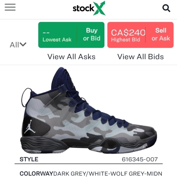 Nike Air Jordan 28 XX8 SE Georgetown camo Why Not - Picture 2 of 7